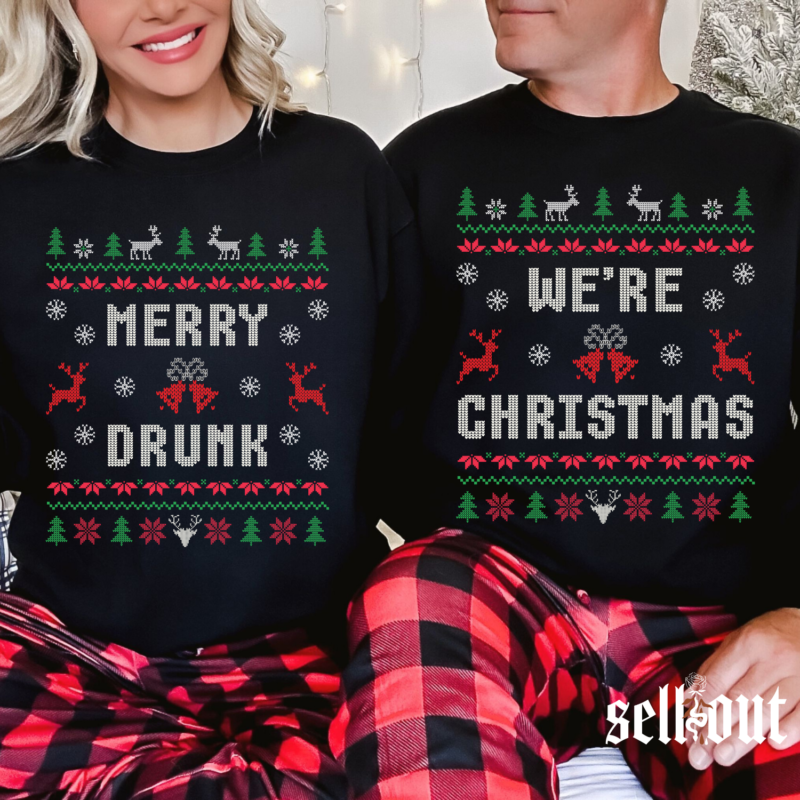 Merry Drunk We're Christmas Combo